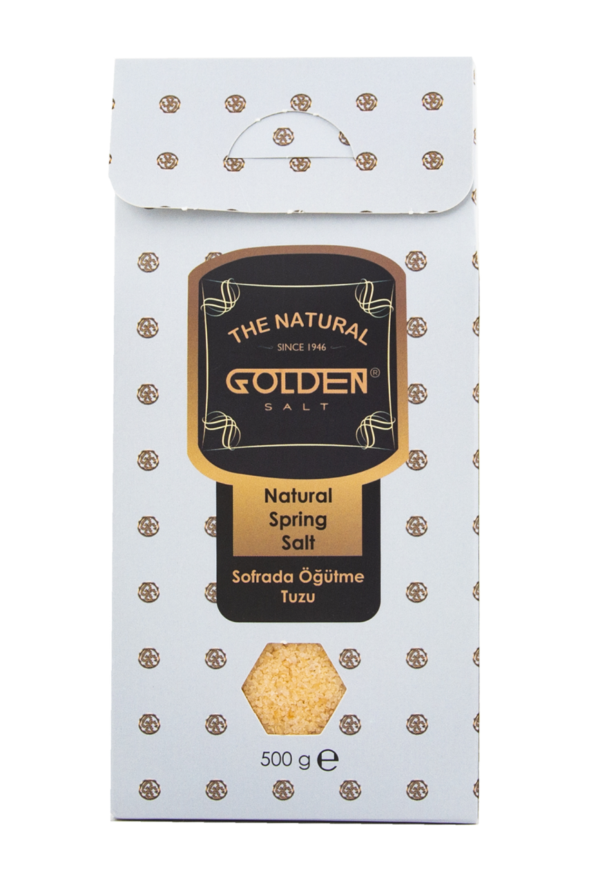 Premium Natural Spring Salt Doğal Kaynak Tuzu 500 Gram (Sarı Tuz, Altın Tuz, Hamo Tuzu)