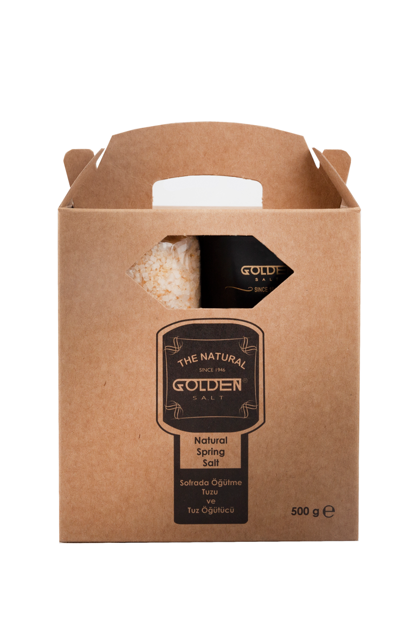 Premium (Sarı Tuz, Altın Tuz, Hamo Tuzu) ve Seramik Tuz Öğütücüsü 500 Gram